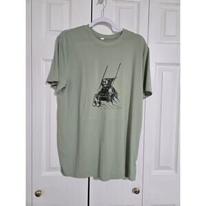 Unknown brand large men's light green graphic tee